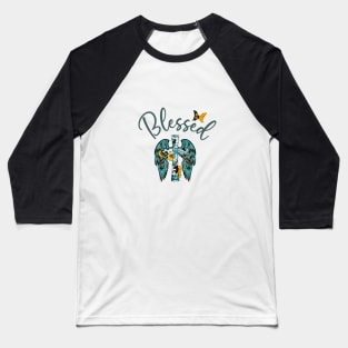 Blessed Sunflower Faith Baseball T-Shirt